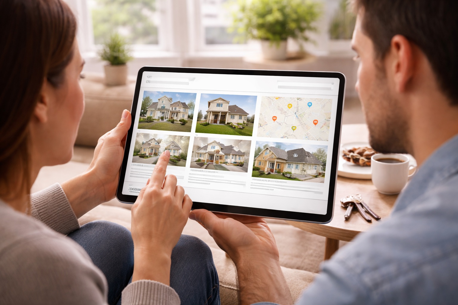 Property listings and connected next steps