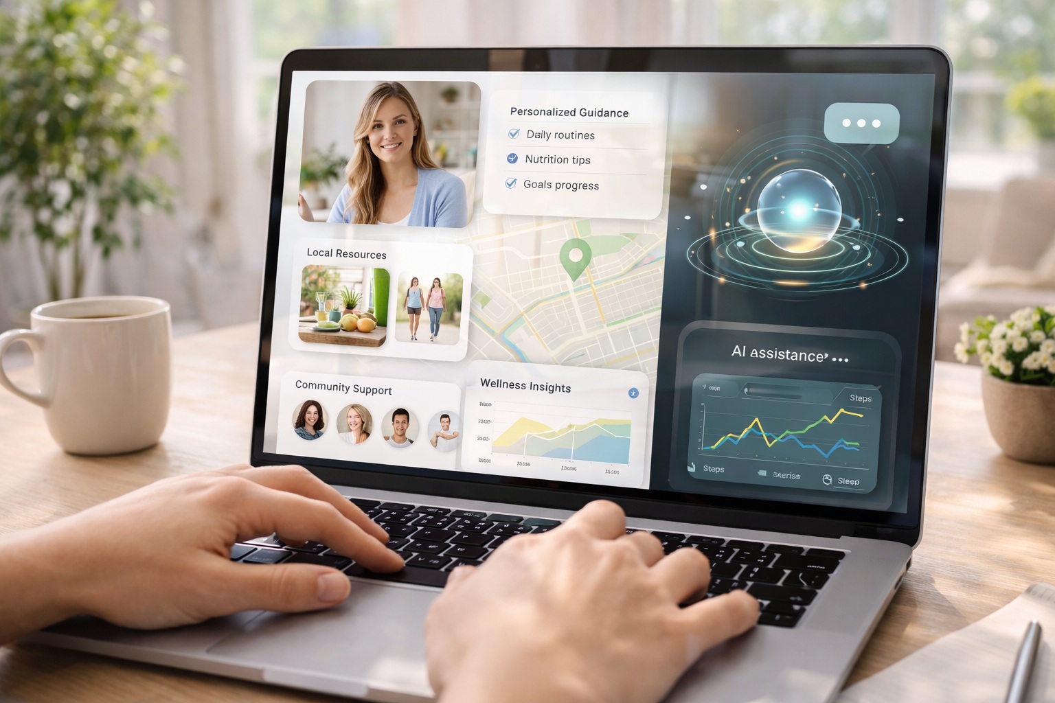 Malia helping with wellness support