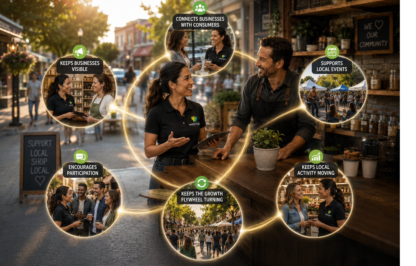 Community Coordinator helping local businesses and customers stay connected