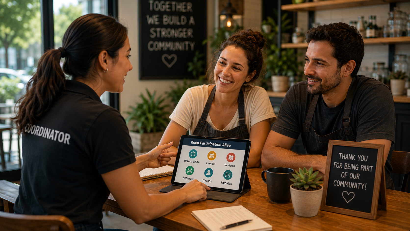 Community Coordinator helping a local business improve customer retention
